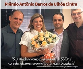 Prêmio Professor Antônio de Barros Ulhôa Cintra da Sociedade Brasileira de Endocrinologia e Metabologia - SBEM 2020